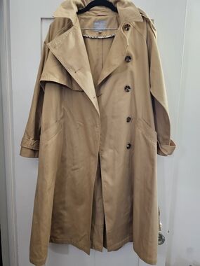 ASOS Beige Double-Breasted Trench Coat